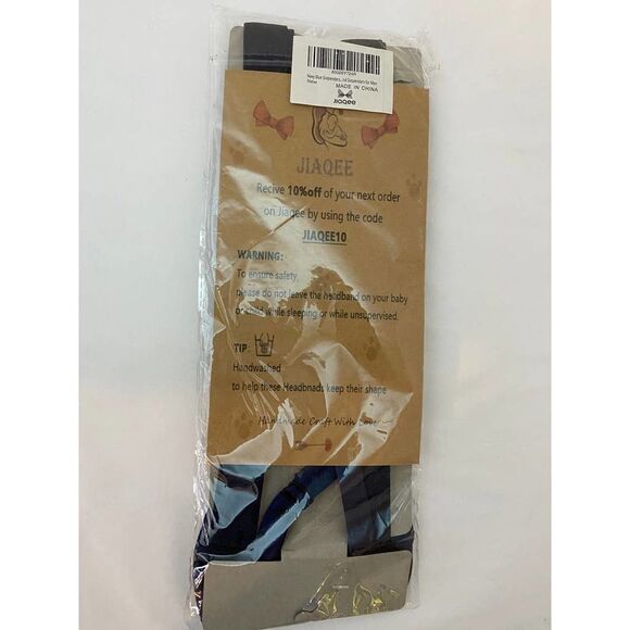 Suspenders and Bow Tie (Clip) Navy Blue NWT - Jiaqee - Picture 1 of 2